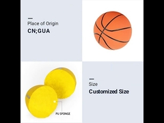 Kids And Adults Football Stress Ball Custom Logo Printed PU Basketball Toy