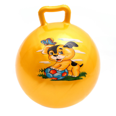 Χοάνες Bouncy των φορητών παιδιών PVC, μη τοξική Hopping σφαίρα με τη λαβή