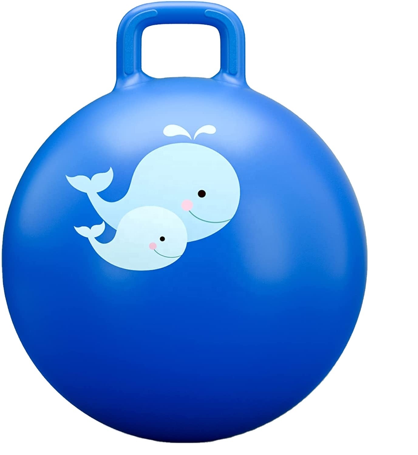 Χοάνες Bouncy των φορητών παιδιών PVC, μη τοξική Hopping σφαίρα με τη λαβή